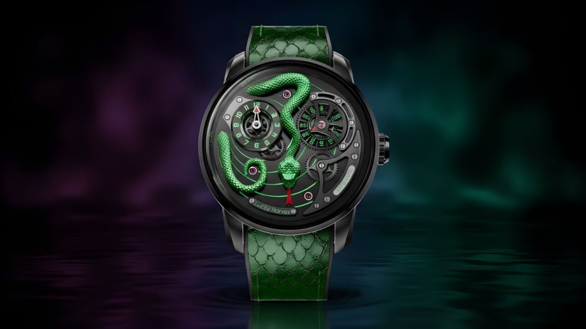 Craftmanship Green Snake Automatic Watch – Unique Serpent Dial &amp;amp; 40-Hour Power Reserve
