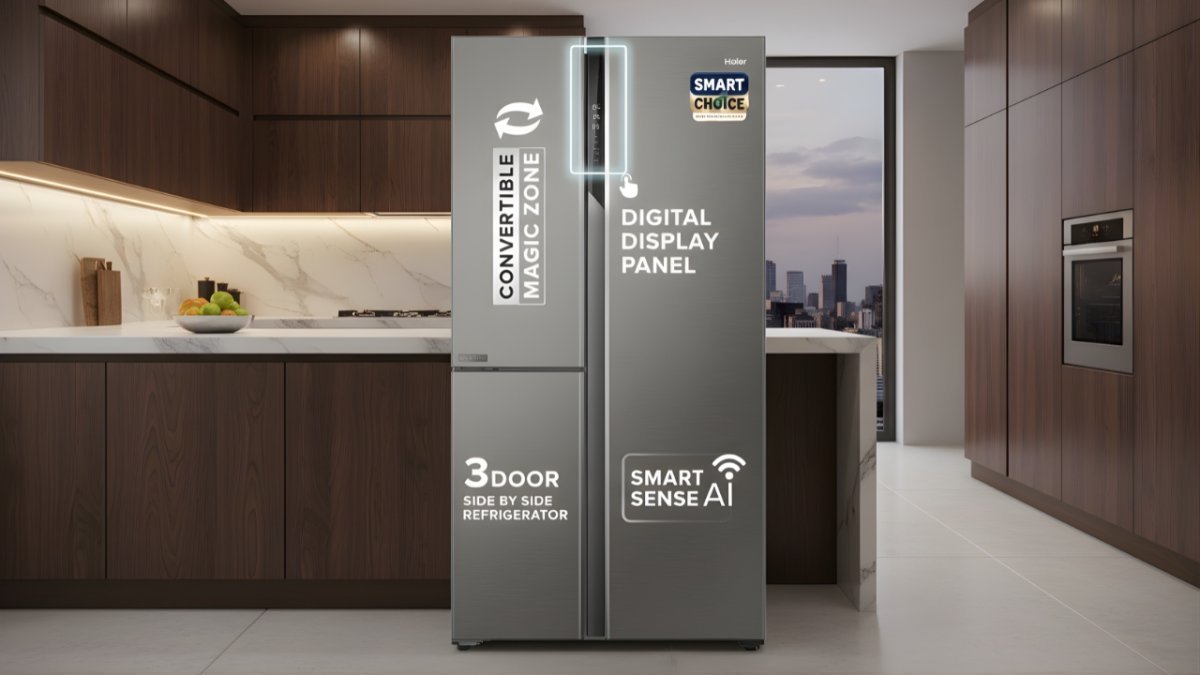 Haier 598L 3-Door Refrigerator Explained: Design, Space and Efficiency